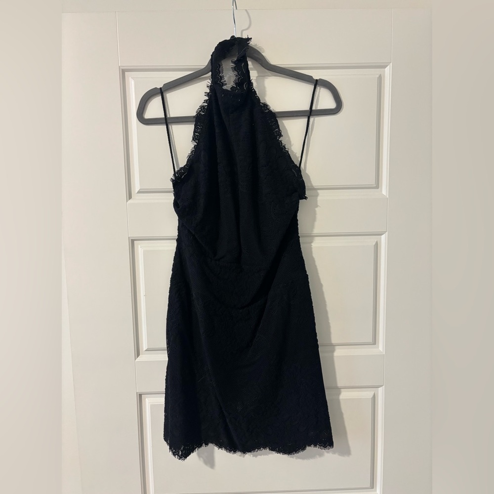Free People Black Halter Dress